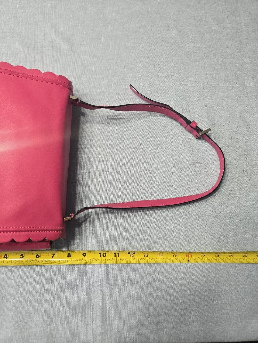Kate Spade Maple Court Jazmin Hot Pink Scallop Shoulder Bag 2016